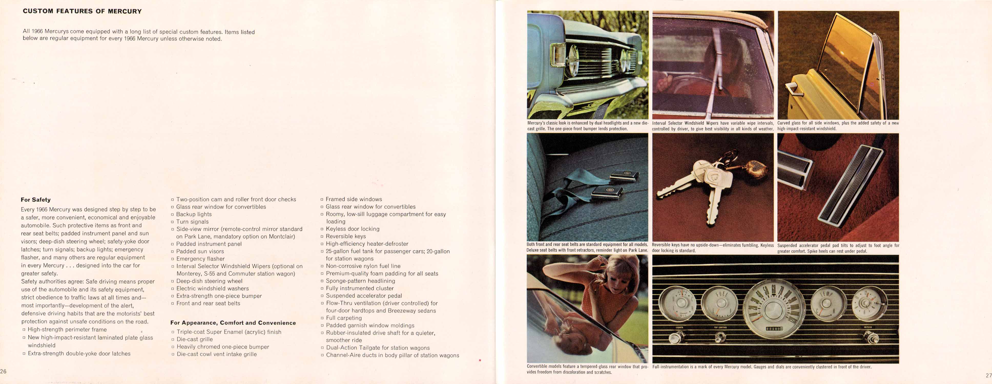 1966 Mercury Full-Size Brochure Page 16